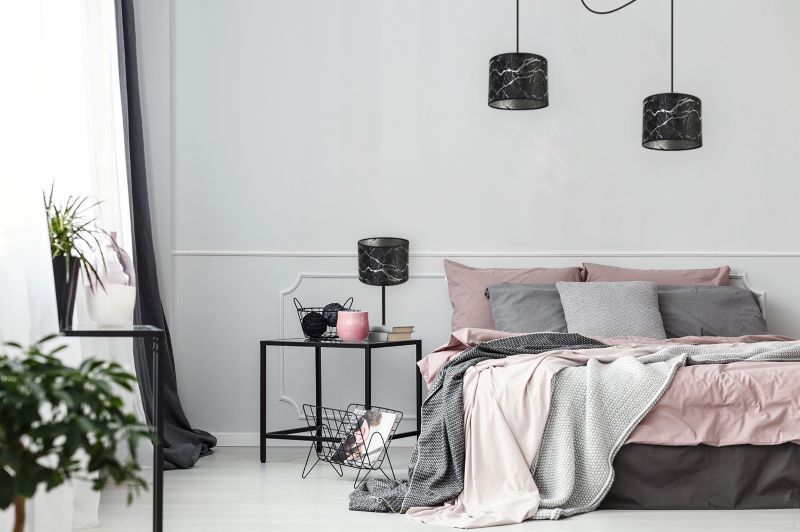 Lampa sufitowa wisząca Light Home LH Pająk Werona 2x E27 60W czarny/srebrny 1szt.