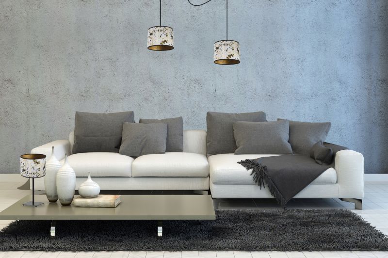 Lampa sufitowa wisząca Light Home LH Pająk Werona 2x E27 60W szary/złoty 1szt.