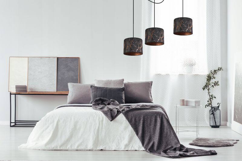 Lampa sufitowa wisząca Light Home LH Pająk Werona 3x E27 60W czarny/miedź 1szt.