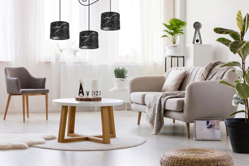 Lampa sufitowa wisząca Light Home LH Pająk Werona 3x E27 60W czarny/srebrny 1szt.