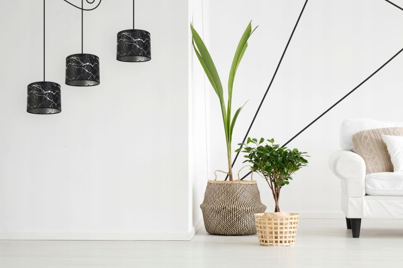 Lampa sufitowa wisząca Light Home LH Pająk Werona 3x E27 60W czarny/srebrny 1szt.
