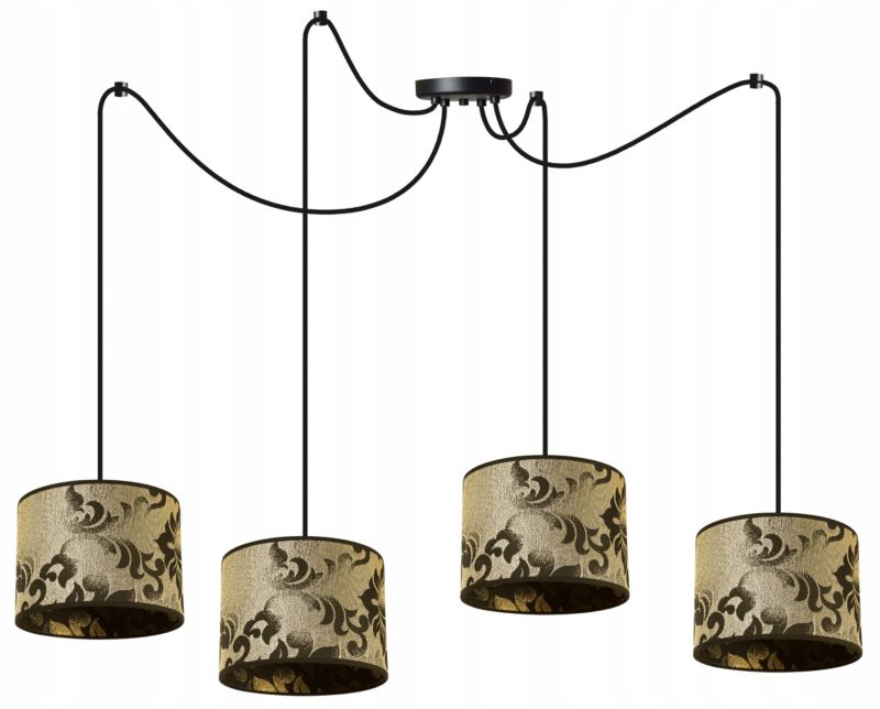 Lampa sufitowa wisząca Light Home LH Pająk Werona 4x E27 60W ciemne złoto 1szt.