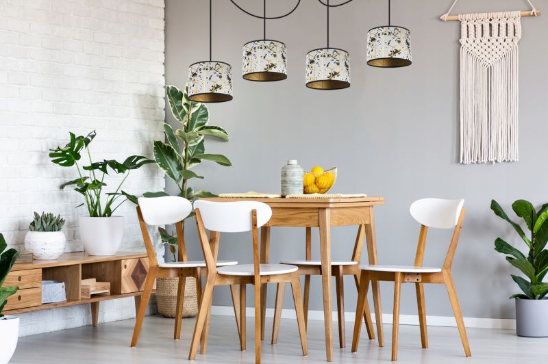 Lampa sufitowa wisząca Light Home LH Pająk Werona 4x E27 60W szary/złoty 1szt.