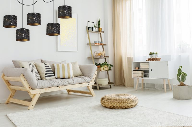 Lampa sufitowa wisząca Light Home LH Pająk Werona 5x E27 60W czarny/złoty 1szt.