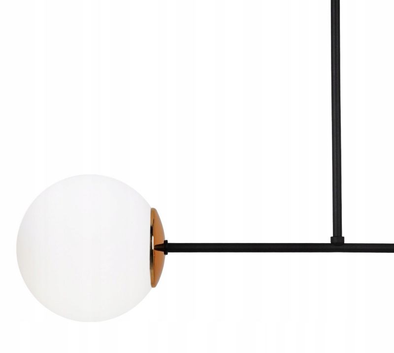 Lampa sufitowa wisząca Light Home LH Palermo 2x E14 40W klosz biały/miedziany 1szt.