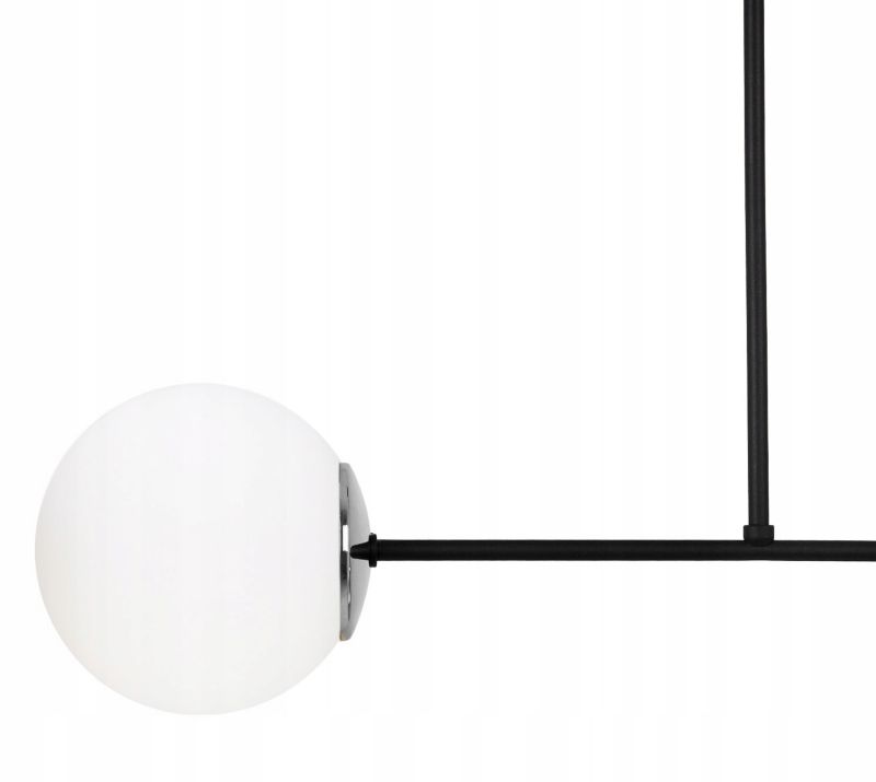 Lampa sufitowa wisząca Light Home LH Palermo 2x E14 40W klosz biały/srebrny 1szt.