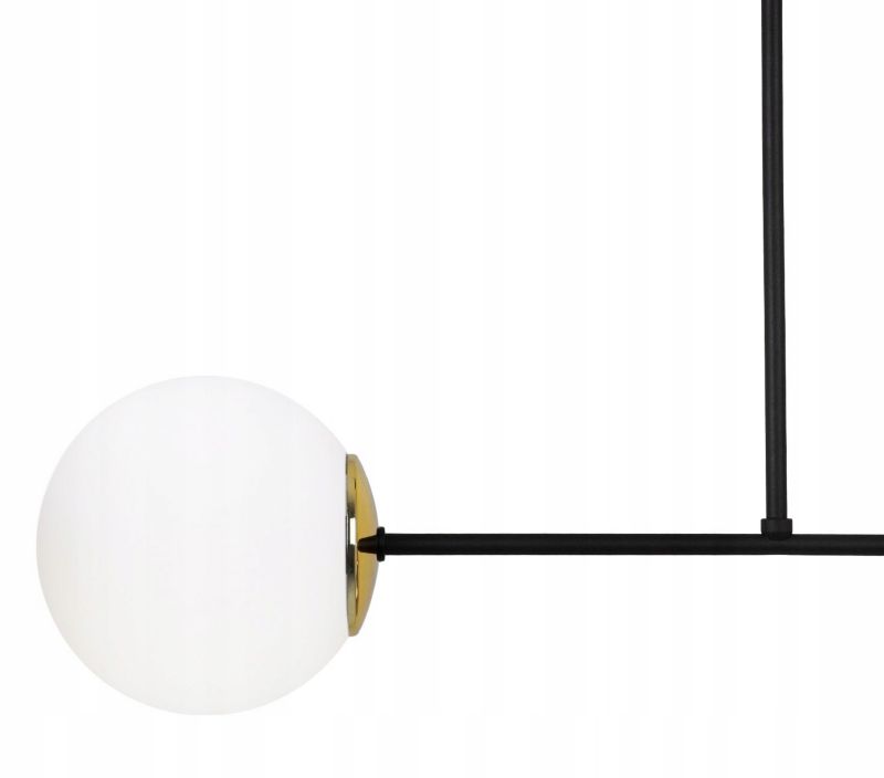 Lampa sufitowa wisząca Light Home LH Palermo 2x E14 40W klosz biały/złoty 1szt.