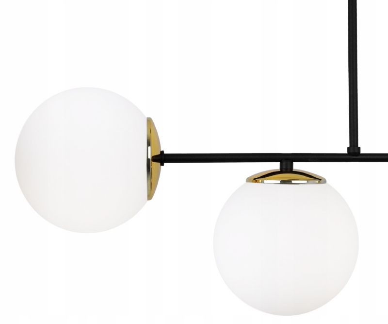 Lampa sufitowa wisząca Light Home LH Palermo 3x E14 40W klosz biały/złoty 1szt.