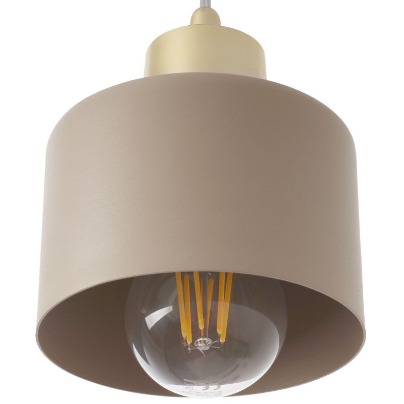 Lampa sufitowa wisząca Light Home LH Panta 2x E27 kaszmirowy/złoty 1szt.