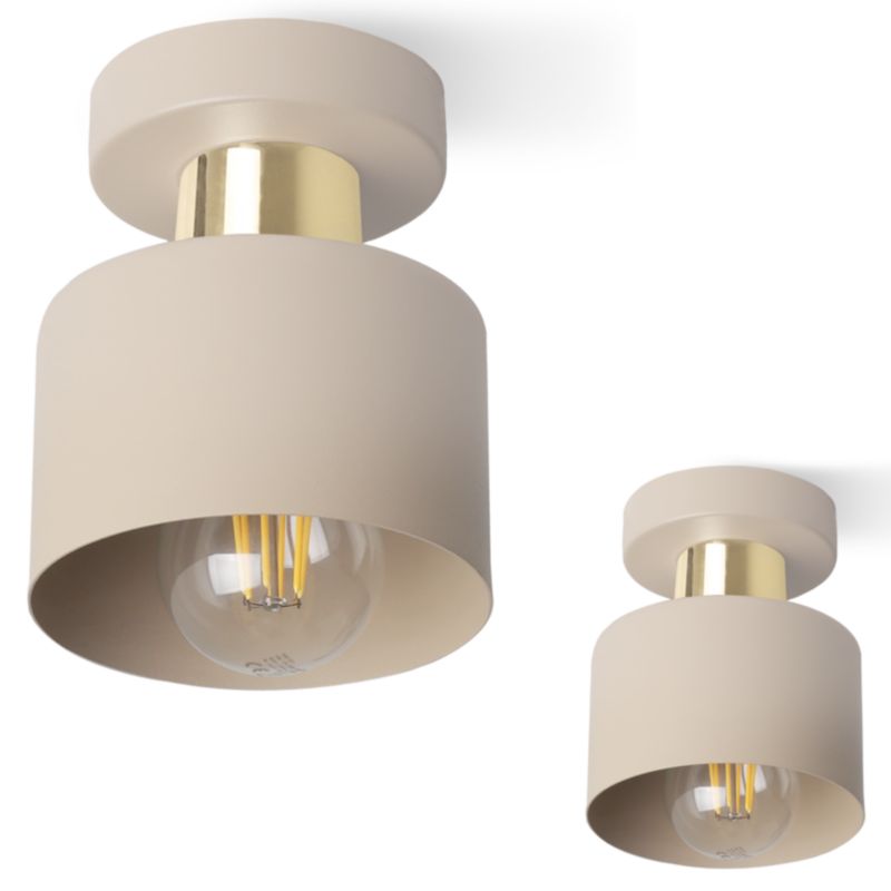 Lampa sufitowa wisząca Light Home LH Panta niska 1x E27 kaszmirowy/złoty 1szt.