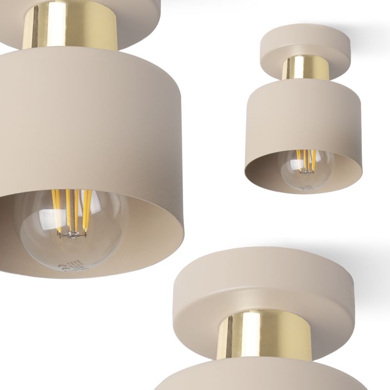 Lampa sufitowa wisząca Light Home LH Panta niska 1x E27 kaszmirowy/złoty 1szt.