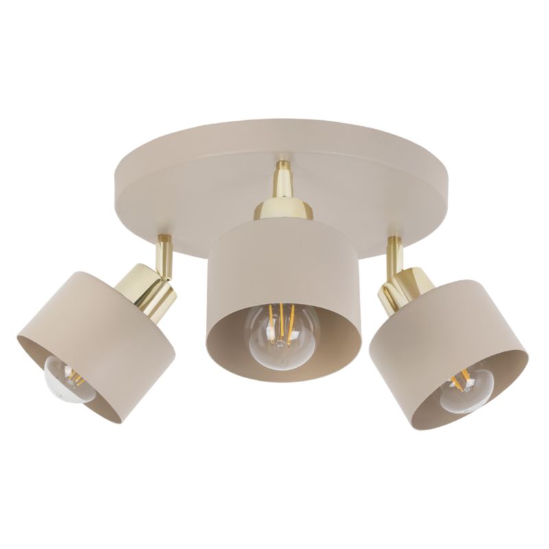 Lampa sufitowa wisząca Light Home LH Panta okrągła 3xE27 kaszmir/złoty 1szt.