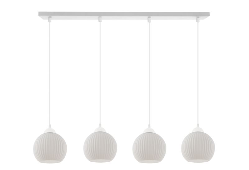 Lampa sufitowa wisząca Light Home LH Riffle Kula 4x E27 60W biały 1szt.