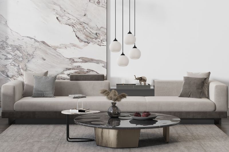 Lampa sufitowa wisząca Light Home LH Riffle Kula 4x E27 60W okrągła czarny 1szt.