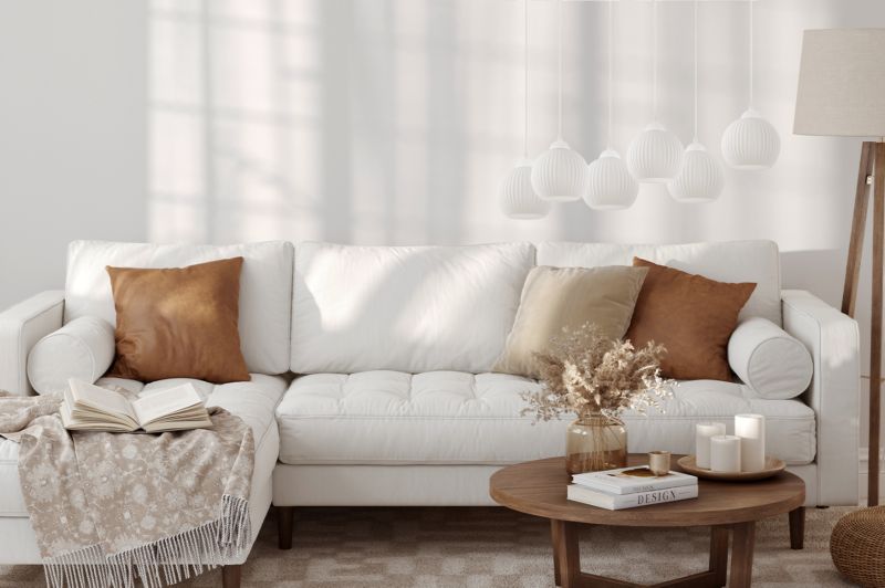 Lampa sufitowa wisząca Light Home LH Riffle Kula 6x E27 60W biały 1szt.