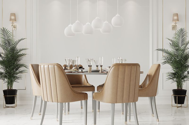 Lampa sufitowa wisząca Light Home LH Riffle Kula 6x E27 60W biały 1szt.