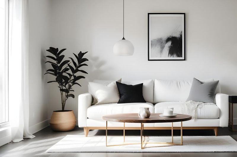 Lampa sufitowa wisząca Light Home LH Riffle Kula biała 1x E27 60W czarny 1szt.