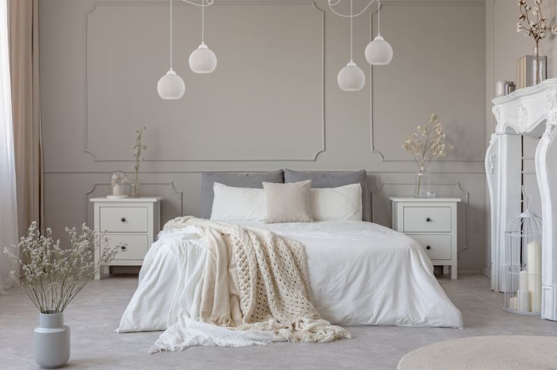 Lampa sufitowa wisząca Light Home LH Riffle Pająk Kula 2x E27 60W biały 1szt.