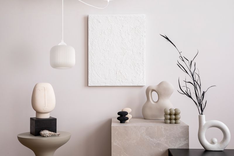 Lampa sufitowa wisząca Light Home LH Riffle Pająk Walec 1x E27 60W biały 1szt.