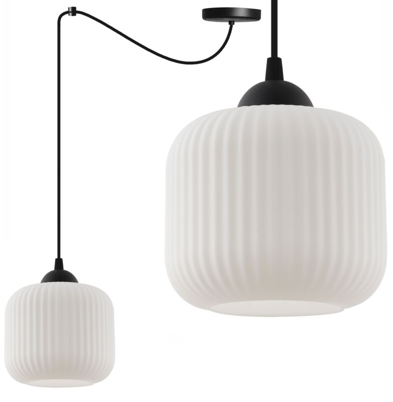 Lampa sufitowa wisząca Light Home LH Riffle Pająk Walec 1x E27 60W czarny 1szt.