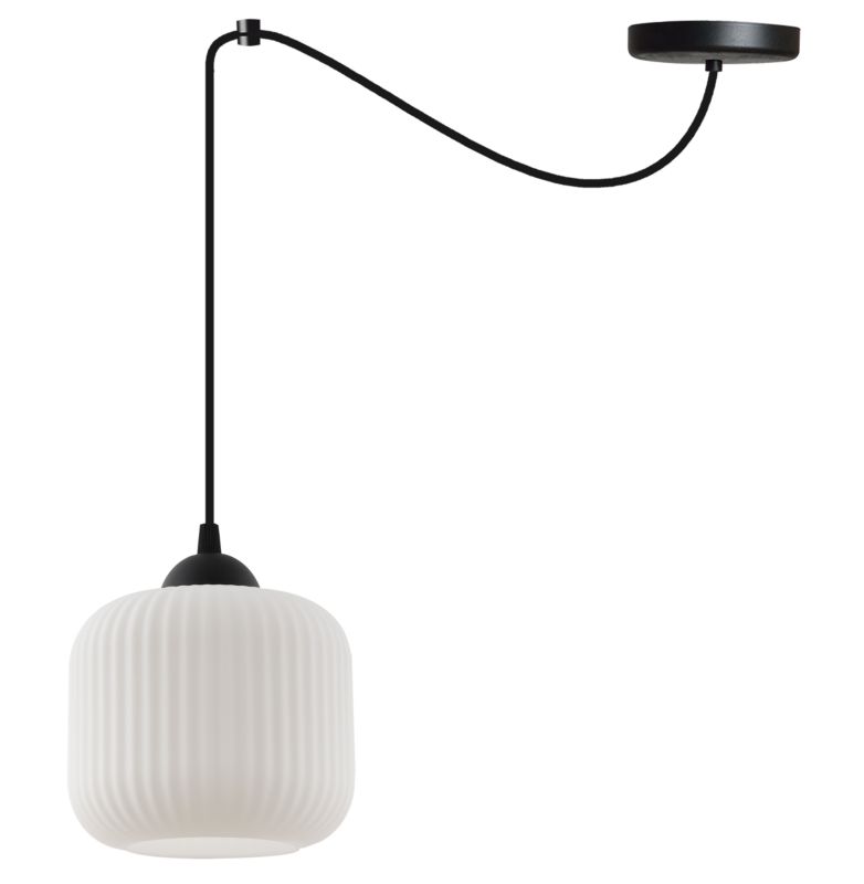 Lampa sufitowa wisząca Light Home LH Riffle Pająk Walec 1x E27 60W czarny 1szt.