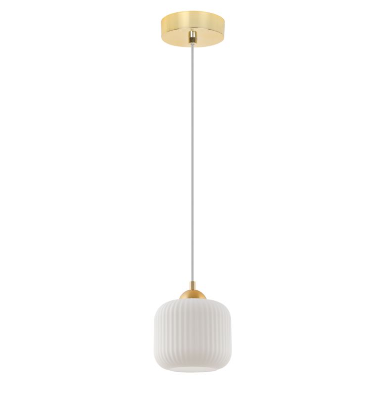 Lampa sufitowa wisząca Light Home LH Riffle Walec 1x E27 60W złoty 1szt.