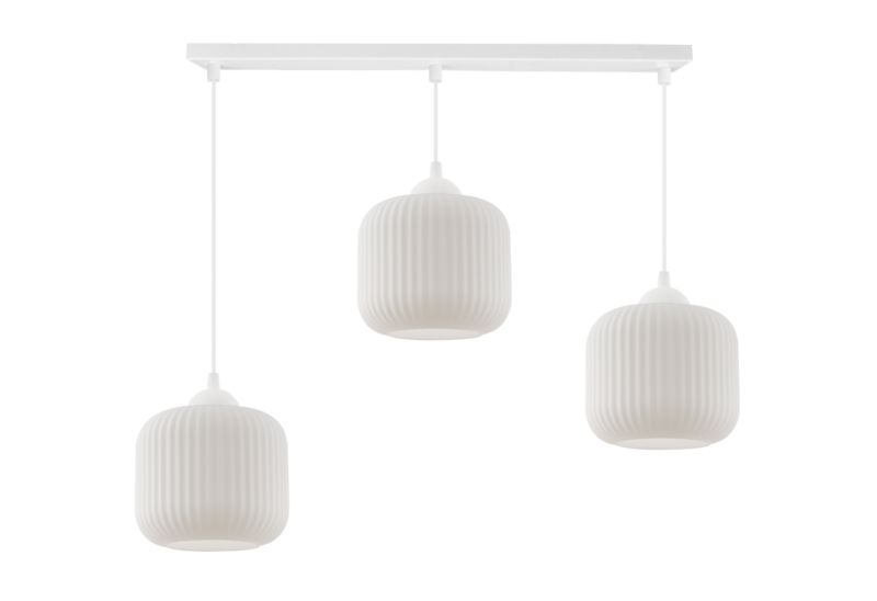 Lampa sufitowa wisząca Light Home LH Riffle Walec 3x E27 60W biały 1szt.