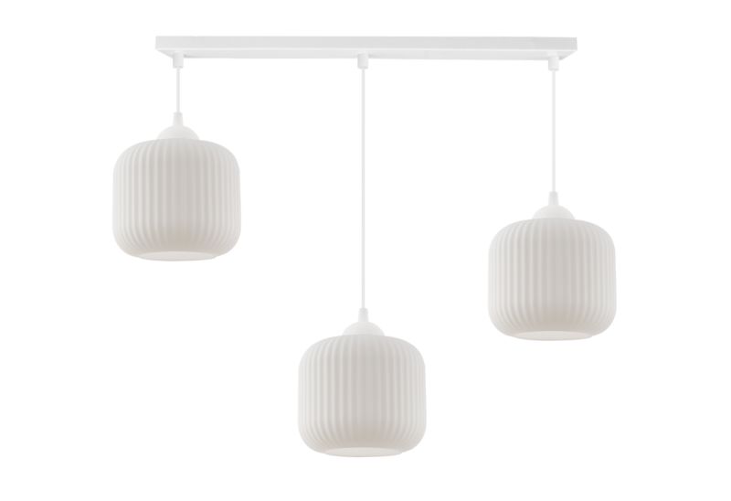 Lampa sufitowa wisząca Light Home LH Riffle Walec 3x E27 60W biały 1szt.