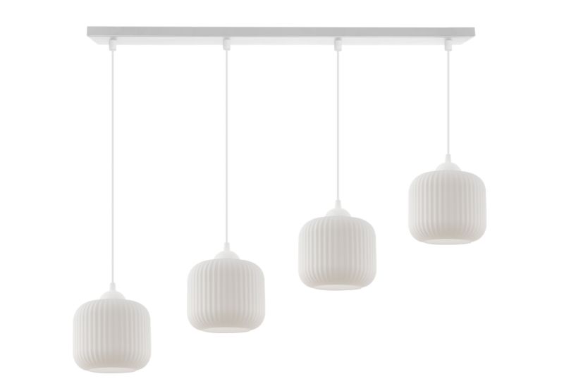 Lampa sufitowa wisząca Light Home LH Riffle Walec 4x E27 60W biały 1szt.