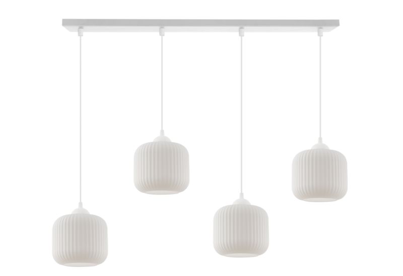 Lampa sufitowa wisząca Light Home LH Riffle Walec 4x E27 60W biały 1szt.