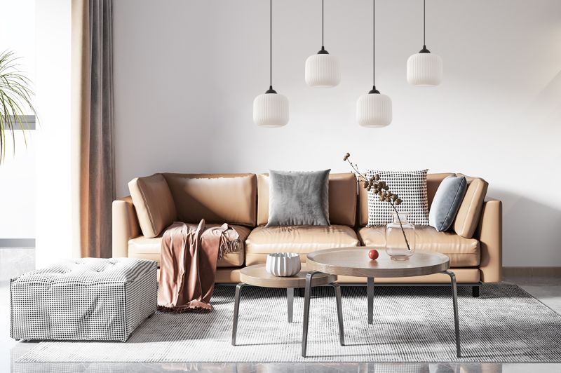 Lampa sufitowa wisząca Light Home LH Riffle Walec 4x E27 60W czarny 1szt.