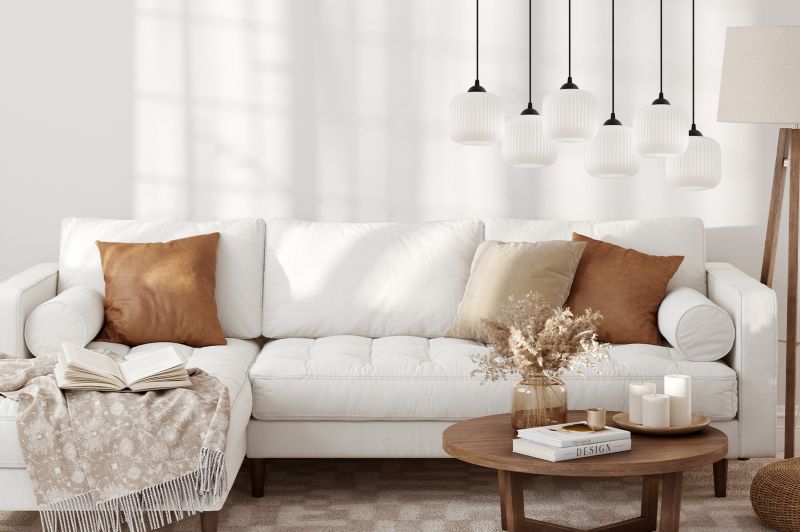 Lampa sufitowa wisząca Light Home LH Riffle Walec 6x E27 60W czarny 1szt.