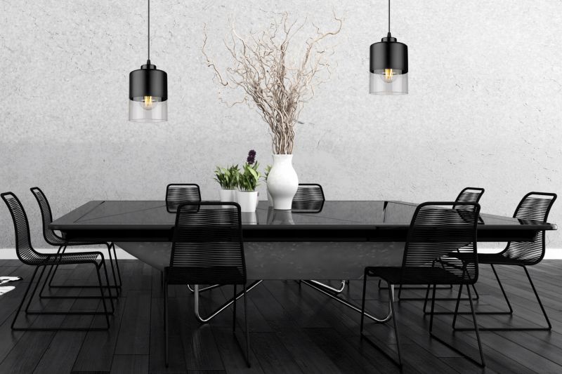 Lampa sufitowa wisząca Light Home LH Roma 1x E27 60W czarny 1szt.