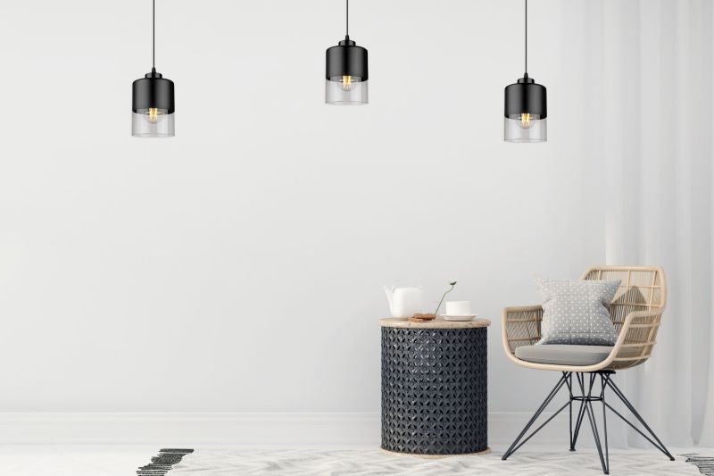 Lampa sufitowa wisząca Light Home LH Roma 1x E27 60W czarny 1szt.