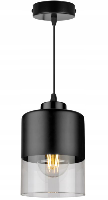 Lampa sufitowa wisząca Light Home LH Roma 1x E27 60W czarny 1szt.