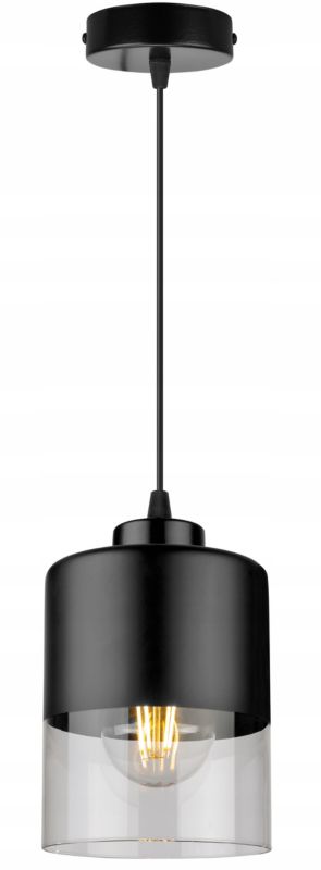 Lampa sufitowa wisząca Light Home LH Roma 1x E27 60W czarny 1szt.