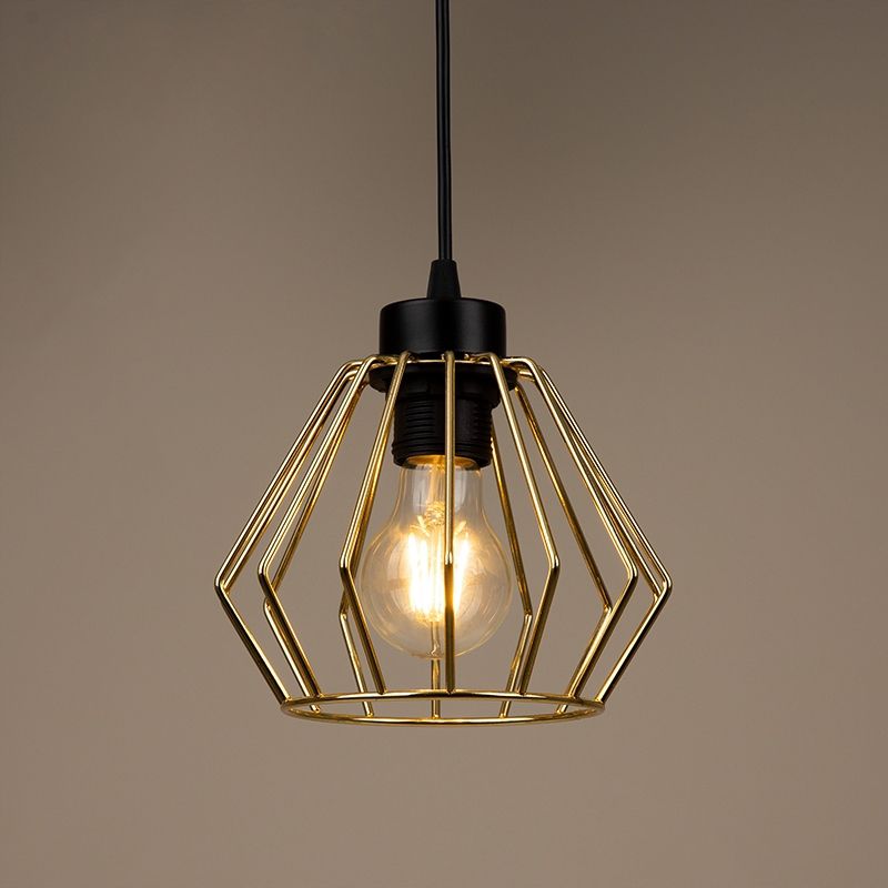 Lampa sufitowa wisząca Light Home LH Santos 4x E27 60W okrągła długa złoty 1szt.