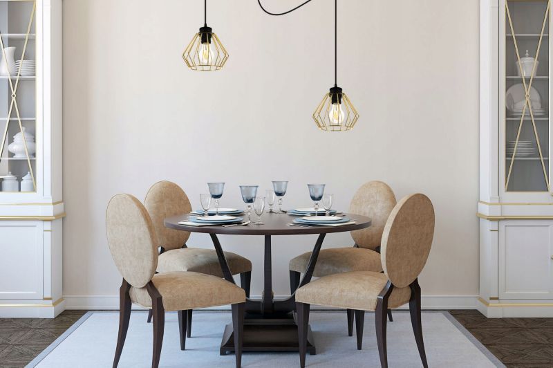Lampa sufitowa wisząca Light Home LH Santos Pająk 2x E27 60W złoty 1szt.