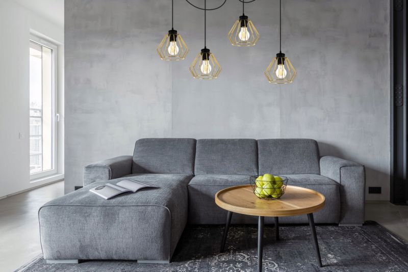 Lampa sufitowa wisząca Light Home LH Santos Pająk 4x E27 60W złoty 1szt.