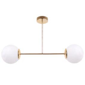 Lampa sufitowa wisząca Light Home LH Siena 2x E14 60W złoty 1szt.