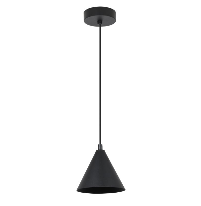 Lampa sufitowa wisząca Light Home LH Soho 1x E27 60W klosz 14cm czarny 1szt.