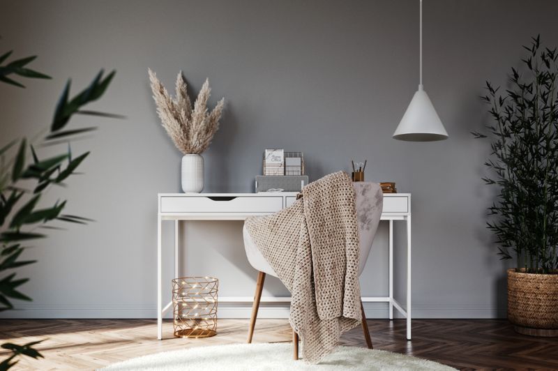 Lampa sufitowa wisząca Light Home LH Soho 1x E27 60W klosz 25cm biały 1szt.