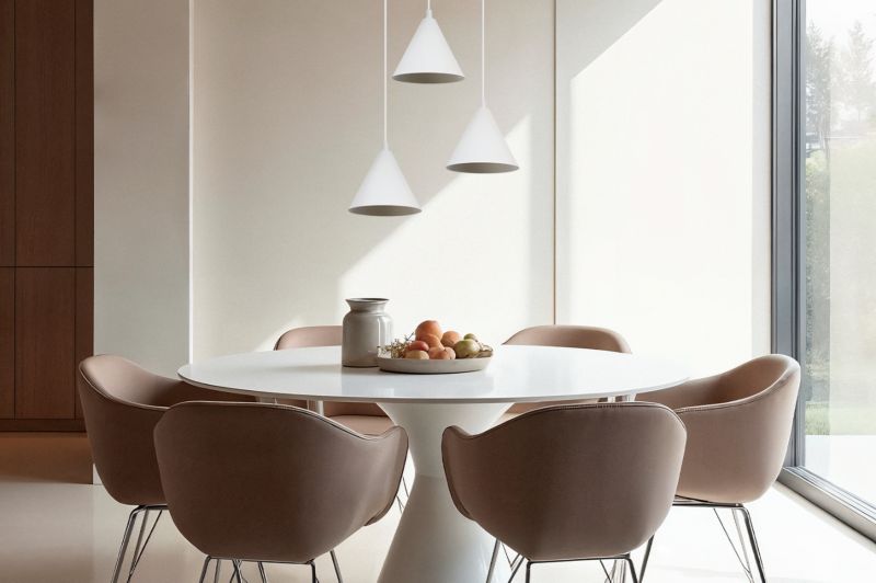Lampa sufitowa wisząca Light Home LH Soho 3x E27 60W klosz 14cm biała 1szt.