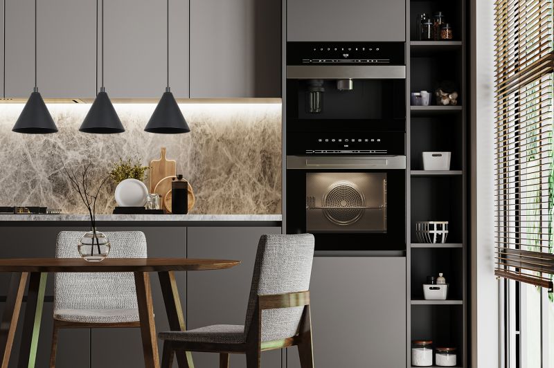 Lampa sufitowa wisząca Light Home LH Soho 3x E27 60W klosz 14cm czarny 1szt.
