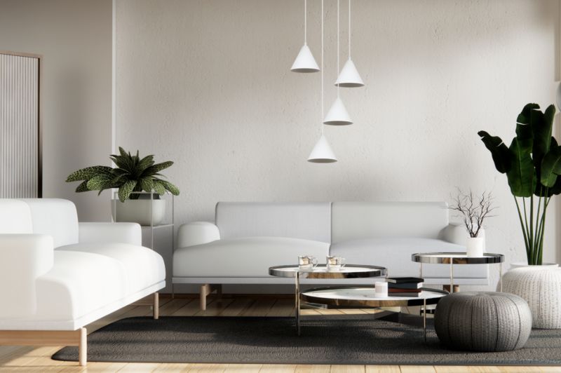 Lampa sufitowa wisząca Light Home LH Soho 4x E27 60W klosz 14cm biała 1szt.