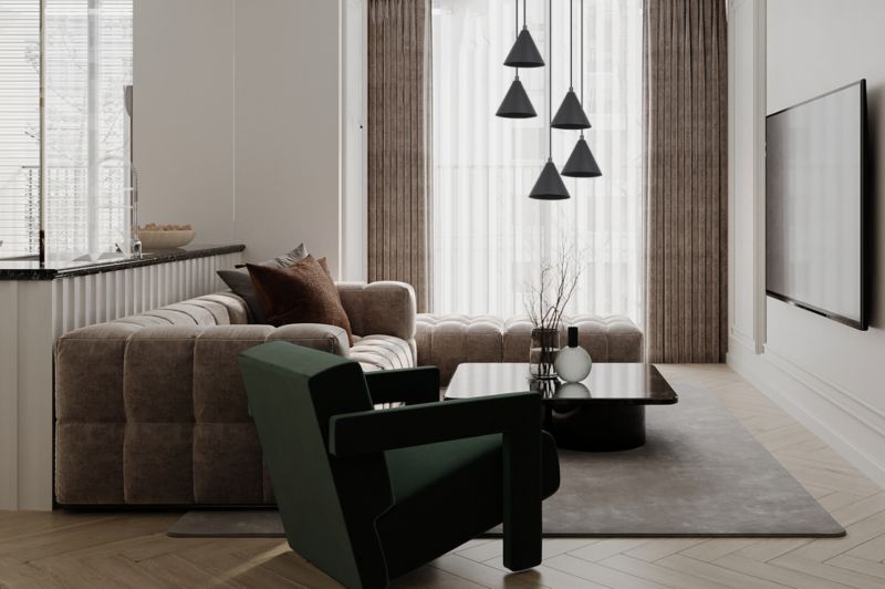 Lampa sufitowa wisząca Light Home LH Soho 5x E27 60W klosz 14cm czarny 1szt.