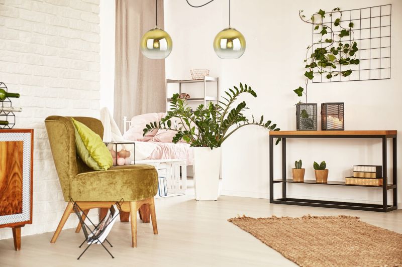 Lampa sufitowa wisząca Light Home LH Spider Bergen Gold 2x E27 60W klosz 20cm złoty 1szt.