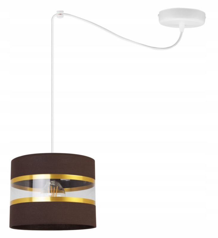 Lampa sufitowa wisząca Light Home LH Spider Elegance Gold 1x E27 60W brązowy/biały 1szt.