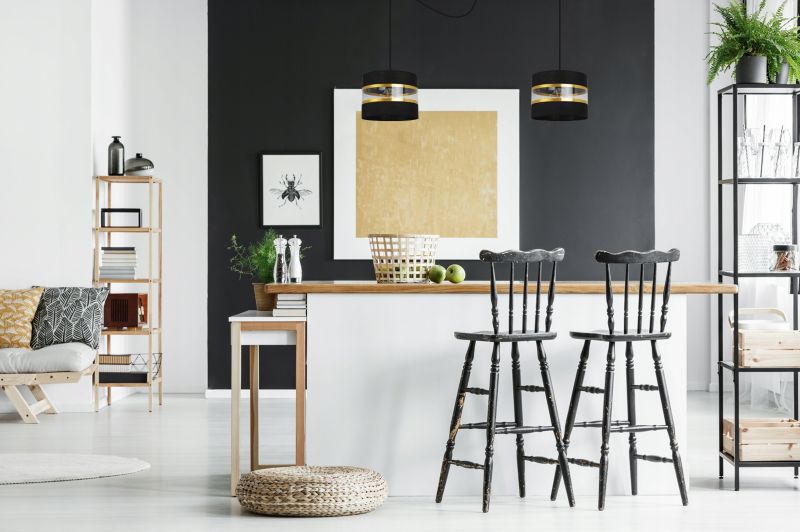 Lampa sufitowa wisząca Light Home LH Spider Elegance Gold 1x E27 60W czarny 1szt.