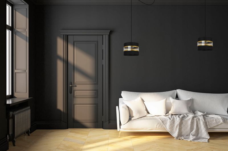 Lampa sufitowa wisząca Light Home LH Spider Elegance Gold 1x E27 60W czarny 1szt.